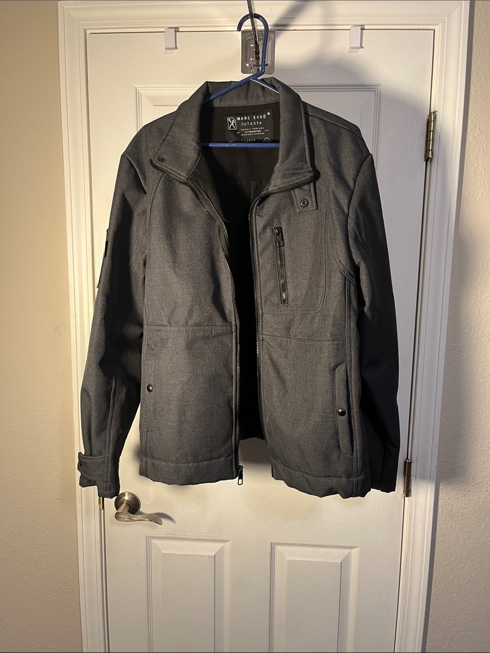 Marc Ecko Men's Charcoal Grey Zip-Up Jacket